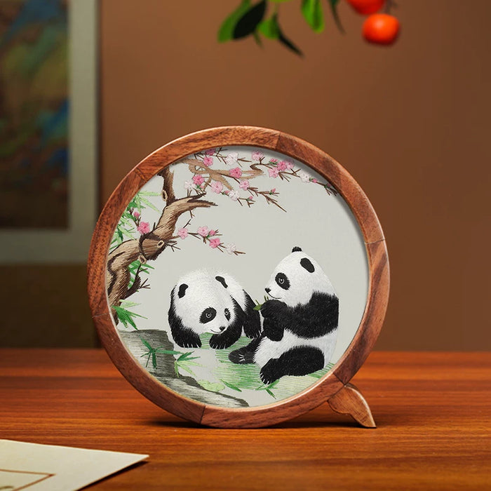 Su Embroidery Decorative Table Screen — Double-Faced