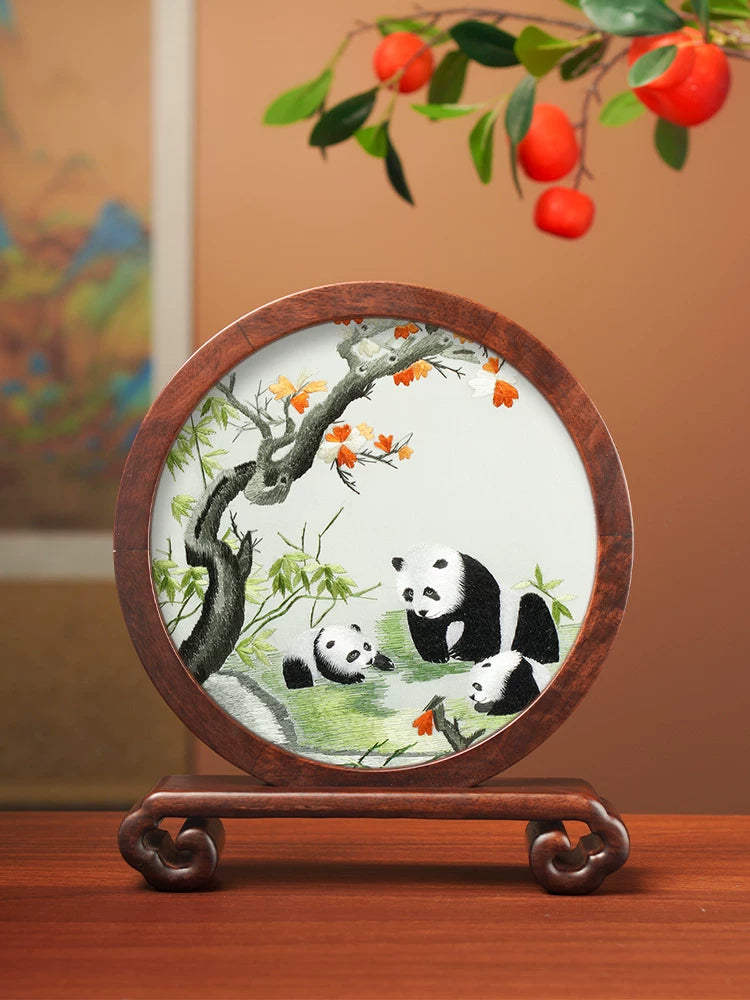 Panda Mother and Cub