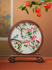 Crabapple, Birds and Flowers