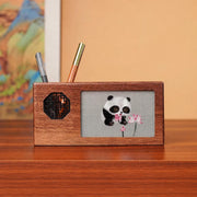 Panda on Lotus Leaves